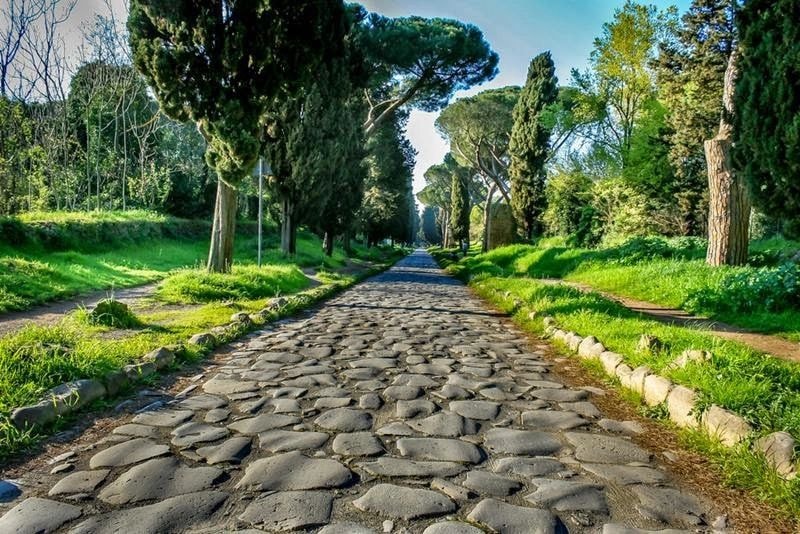 Ancient Roman road Appian Way