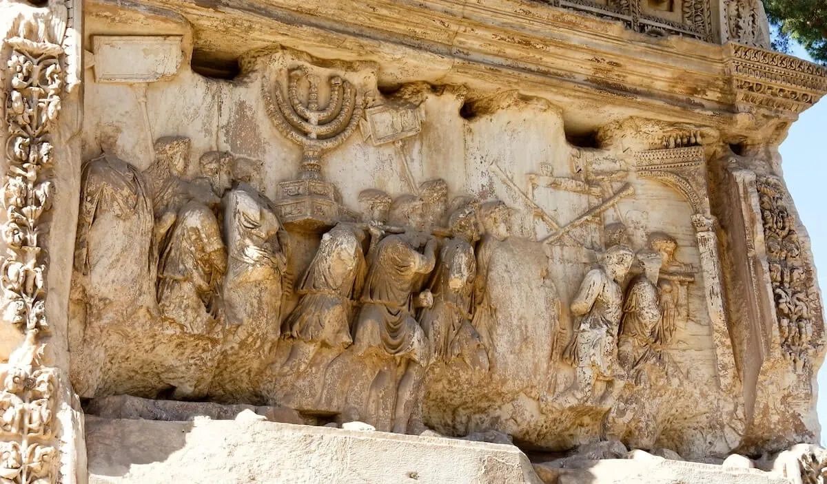 Ancient stone relief carving